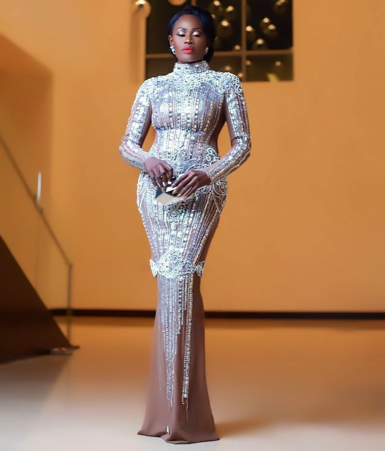 Nana Akua Addo Slayed The Glitz Style Awards In 1323000 Swarovski Crystal Gown Fpn 1858