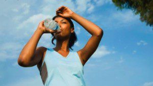 black-woman-drinking-water