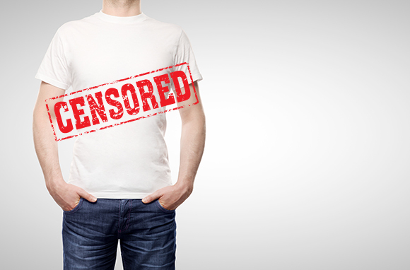 Photo: Shirt via Shutterstock and Censored via Shutterstock)