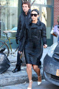 Kim Kardashian's 2015 New Look - a Mini Skirt and a Towering Heels