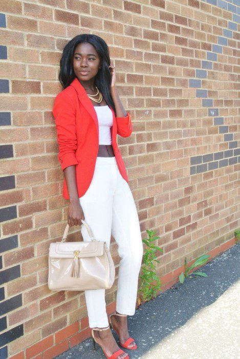 Fashion Police Nigeria Blazer and Crop Top