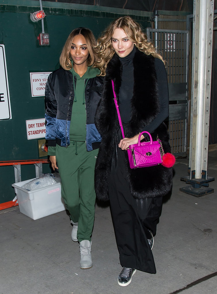 Jourdan-Dunn-Karlie-Kloss-wearing-DVF-bag