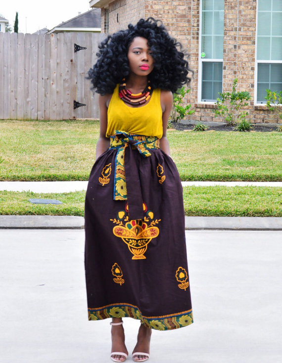 African-Prints-Maxi-Skirts-Fashion-Police-1