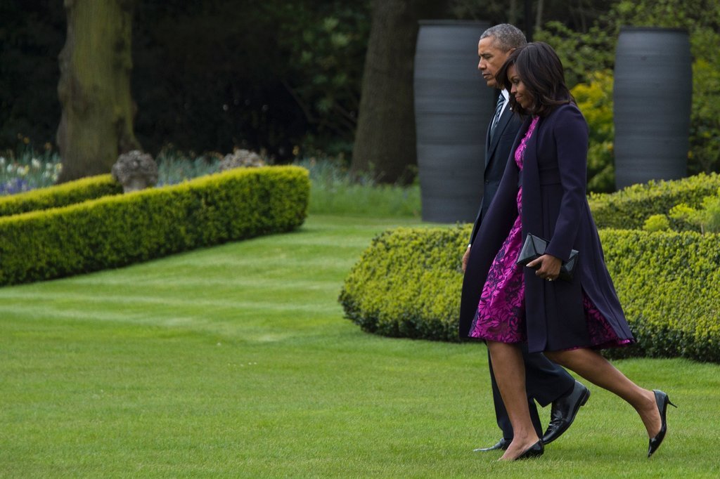 Michelle-Obama-Queen-Elizabeth-90-Birthday-Oscar-de-la-Renta-Purple-Dress-FashionPoliceNigeria-2