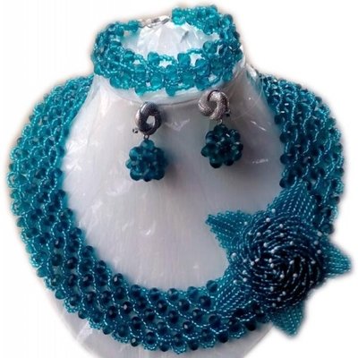 Handmade-Torquoise-Blue-Beaded-Necklace-with-Bracelet-and-Earrings-3948039_1
