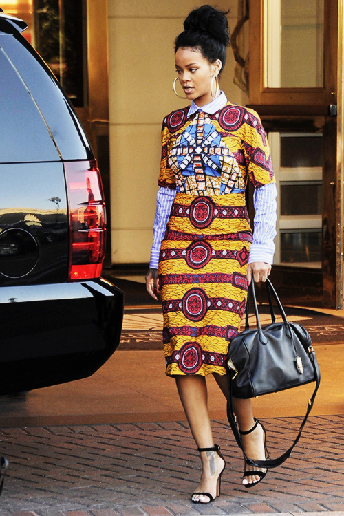 Rihanna-Ankara-Dress-African-Prints-FashionPoliceNigeria