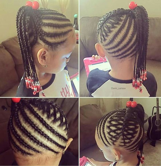 kid-hair-braided hairstyle