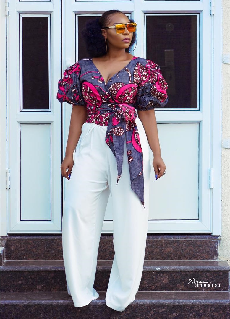 wrap top ankara styles