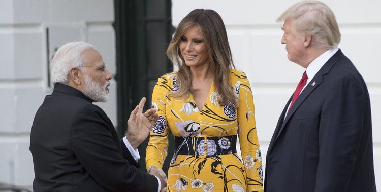 Melania Trump Elegant Emilio Pucci Maxi Gown Look