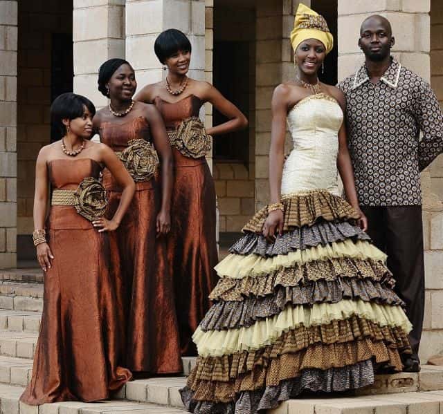 Unconventional-Wedding Dress - African