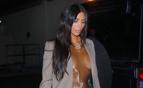 Kim Kardashian Wore A Clear Plastic Dress That Mom Would Never Approve