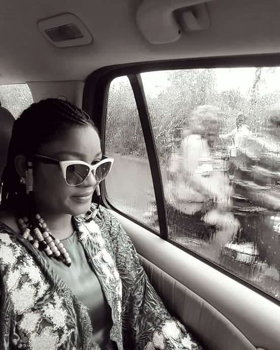 Omotola Jalade beaded braided hairstyle photo - Fashion Police Nigeria