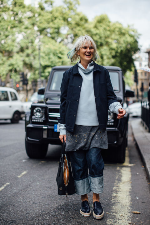 Street Style New London Fashion Week SS18