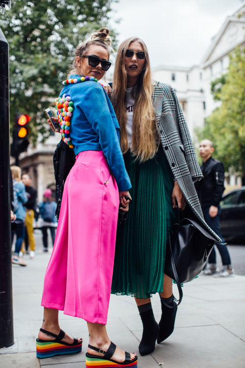 Street Style New London Fashion Week SS18