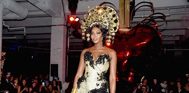 Naomi Campbell Halloween Outfit amfAR's Fabulous Fund Fair