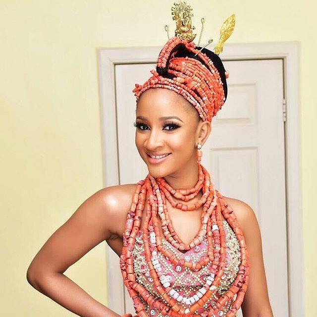 Adesua etomi shop traditional wedding dress