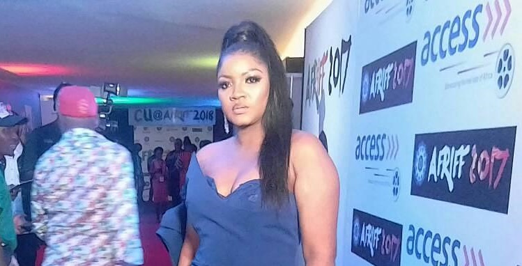 Omotola Jalade Strapless Gown Afriff