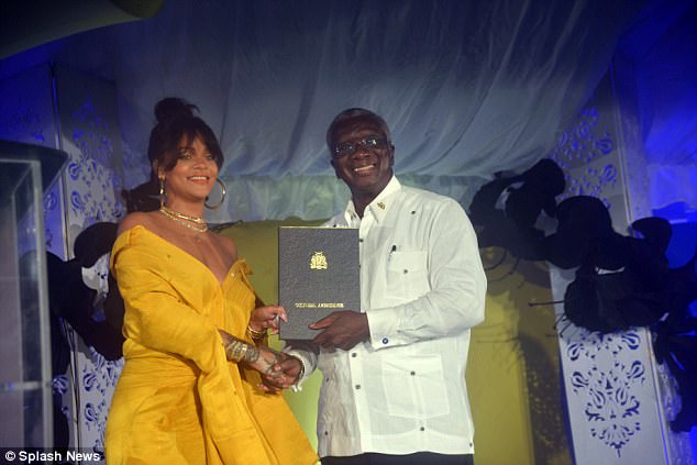 Rihanna Yellow Dress Rihanna Drive Naming Ceremony Barbados