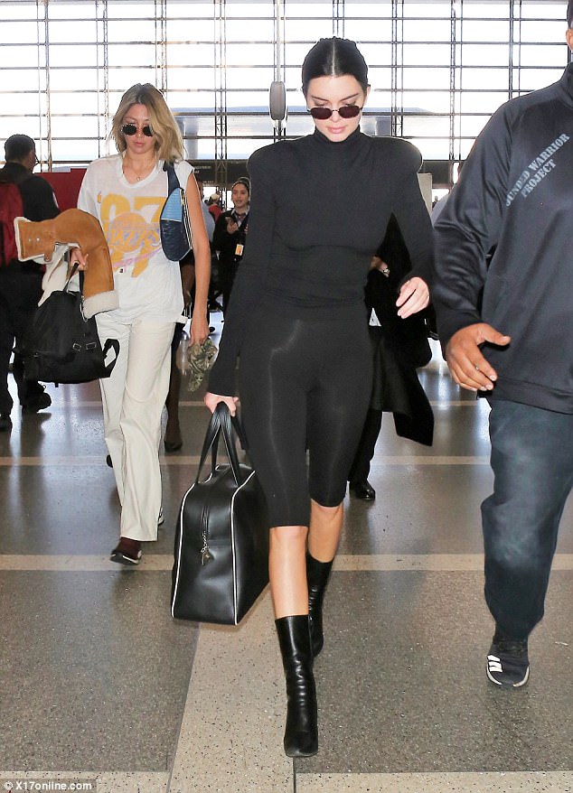 Kendall Jenner All-Black Ensemble