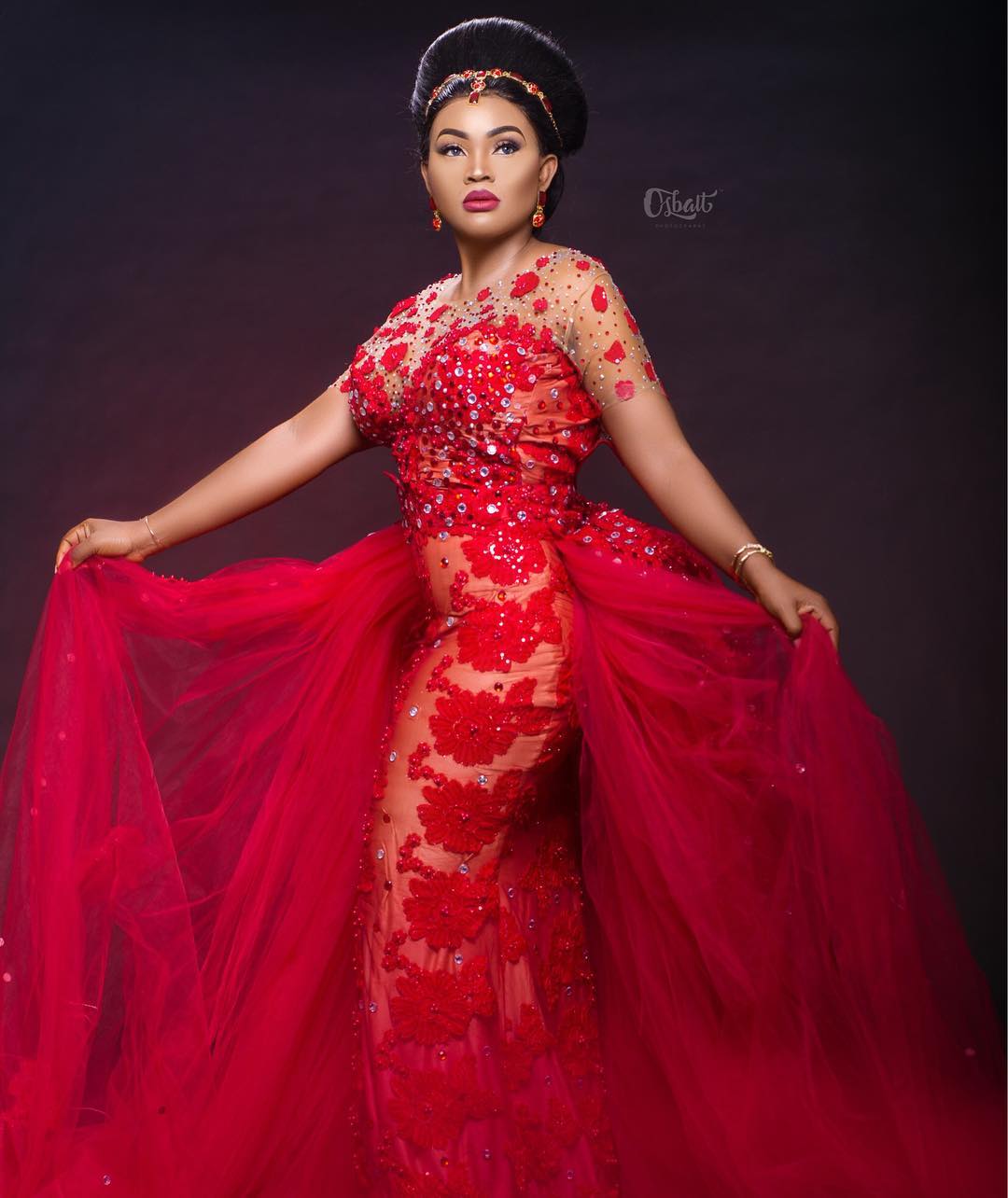 Mercy Aigbe 40th Birthday Dress