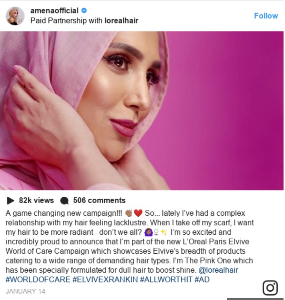 The Hijab Wearing Model Just Quit Her L Oreal Hair Campaign Because Of Backlash Fpn