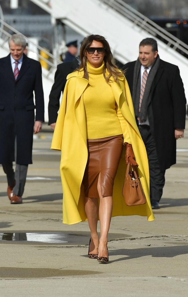 Melania Trump Yellow Outfit