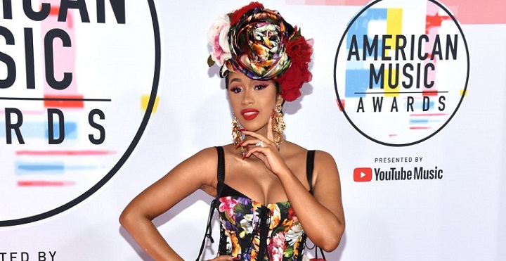 Cardi-B-Floral-Dress-American-Music-Awards-2018