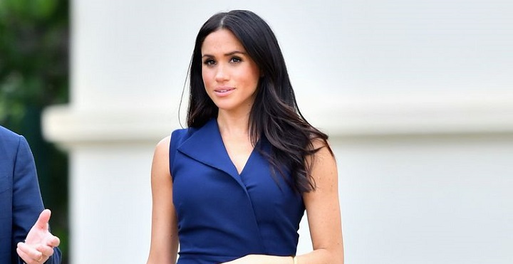 Meghan Markle Took Melbourne In A Chic Navy Sleeveless Dress