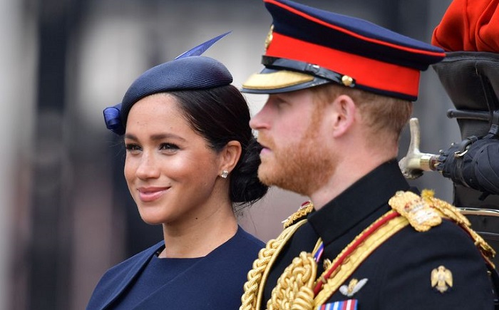 Meghan Markle Givenchy Dress Navy Givenchy at Trooping the Colour 2019