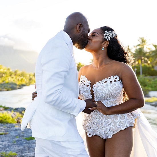 This Bride Actually Wore A Swimsuit Wedding Dress For Her Wedding