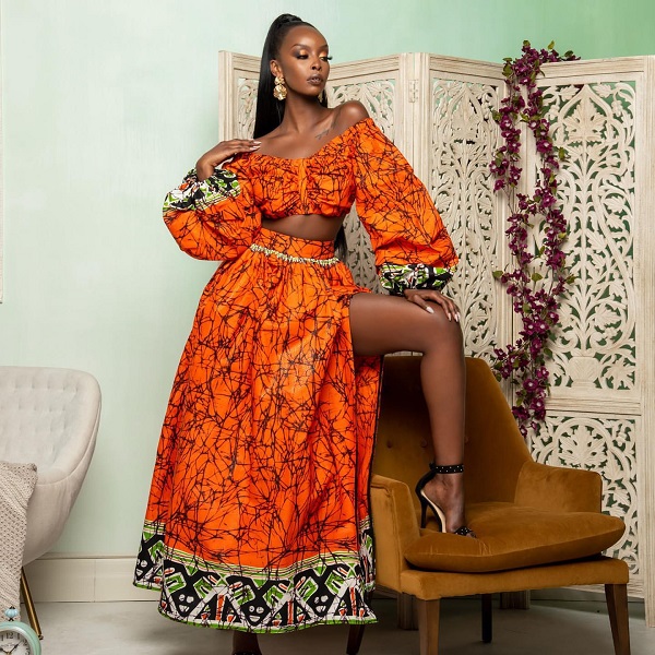 Ankara 2-piece set with a strapless crop top and slit maxi skirt — Fashion Police Nigeria