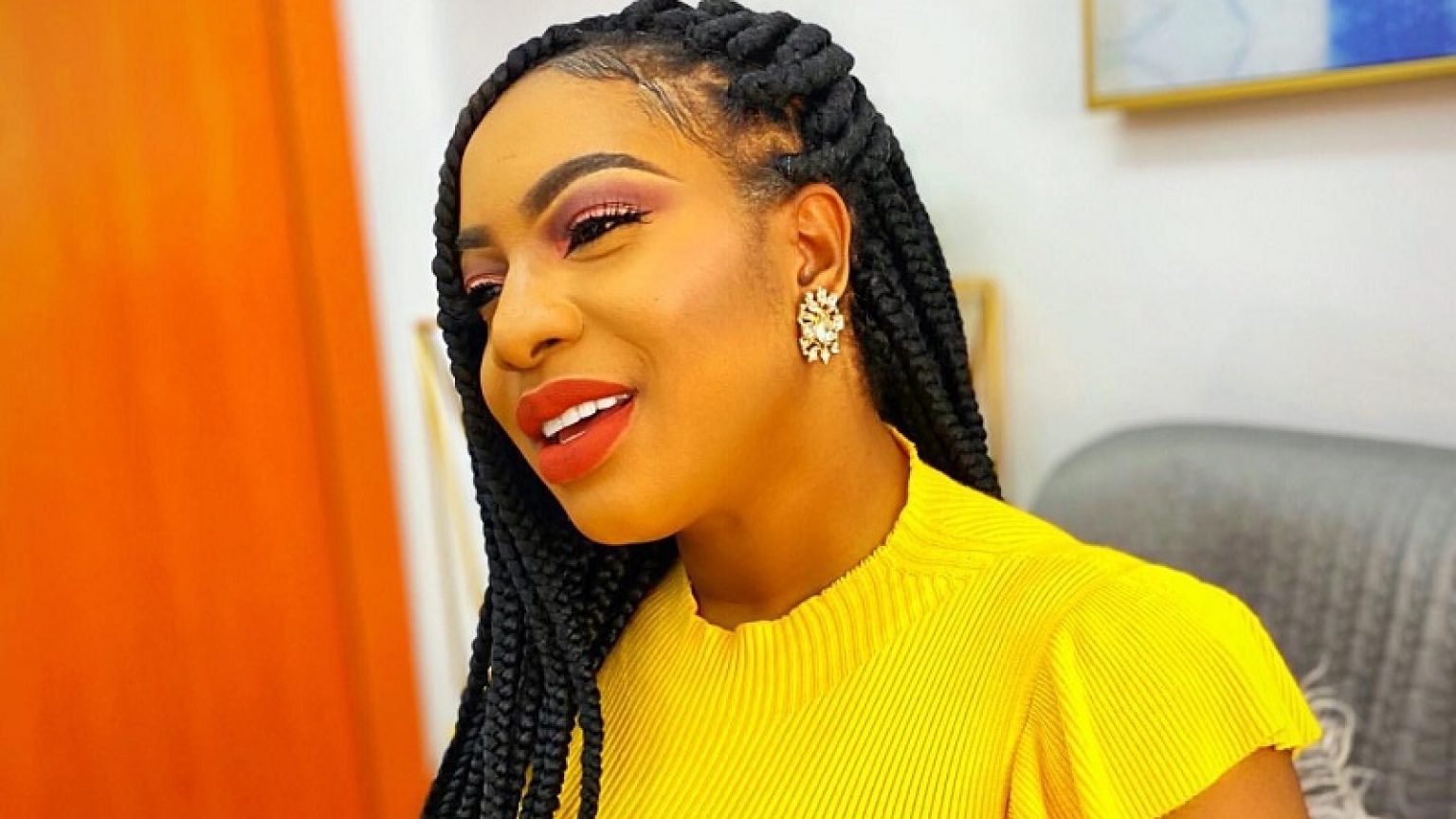 Chika Ike Shines Bright in a Yellow Dress, Bag And Shoes | FPN