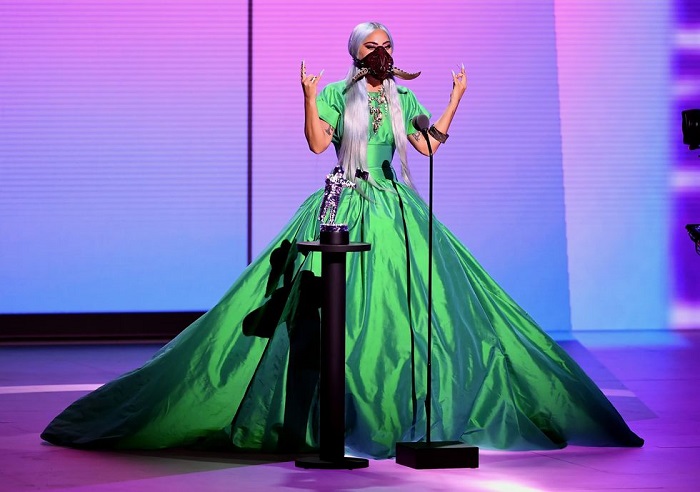 Lady Gaga Incredible Outfits At The 2020 MTV VMAs