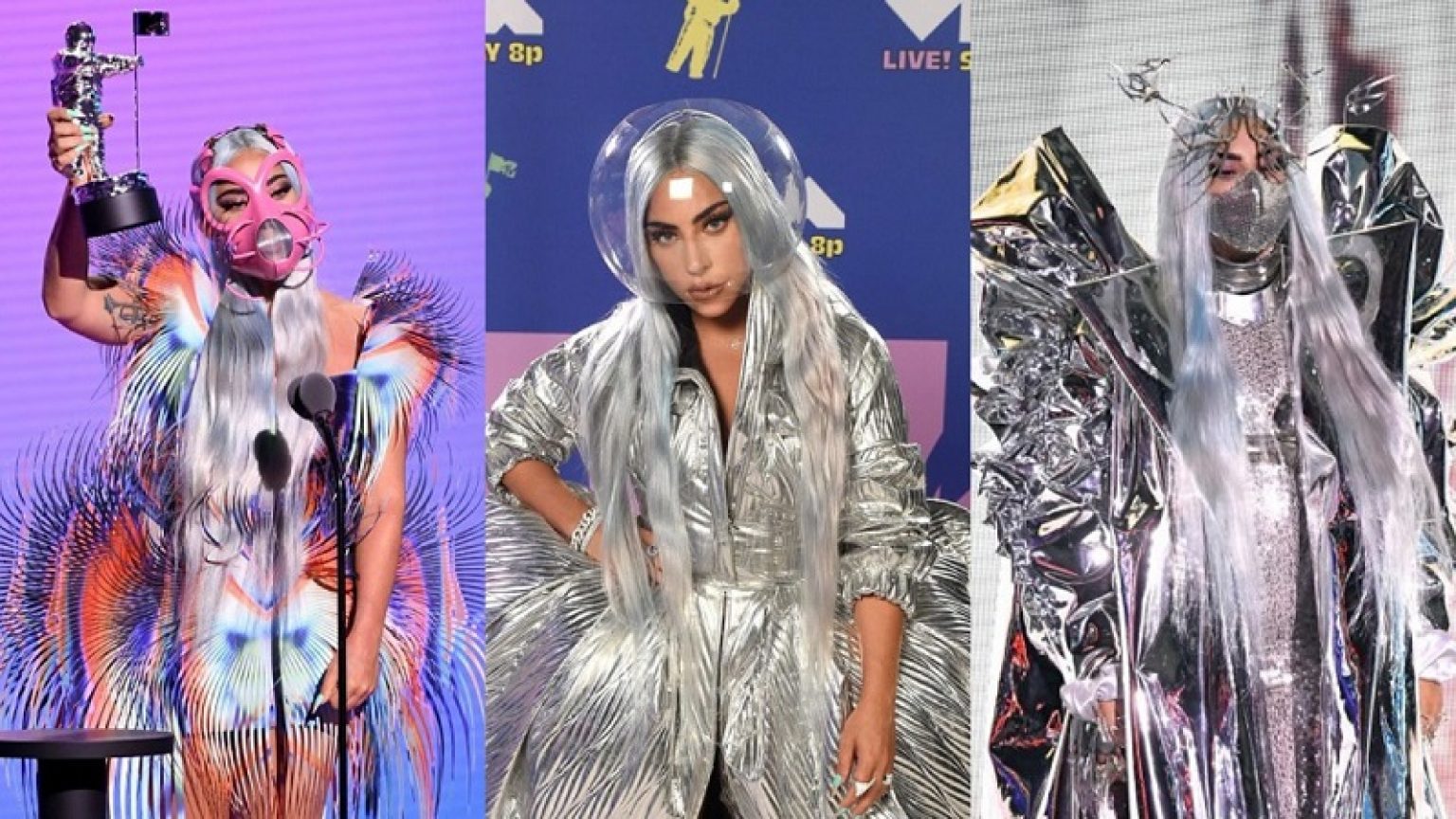 See All The Incredible Outfits Lady Gaga Wore At The 2020 Mtv Vmas Fpn 9773