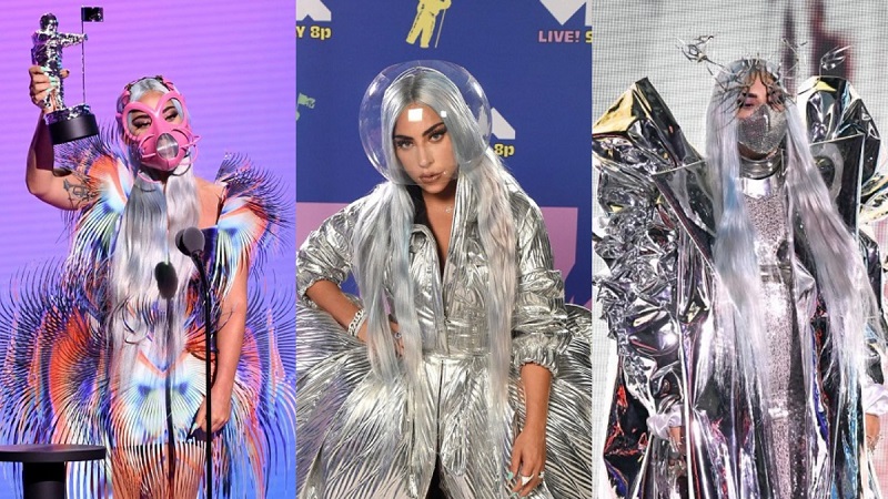 See All The Incredible Outfits Lady Gaga Wore At The 2020 MTV VMAs | FPN