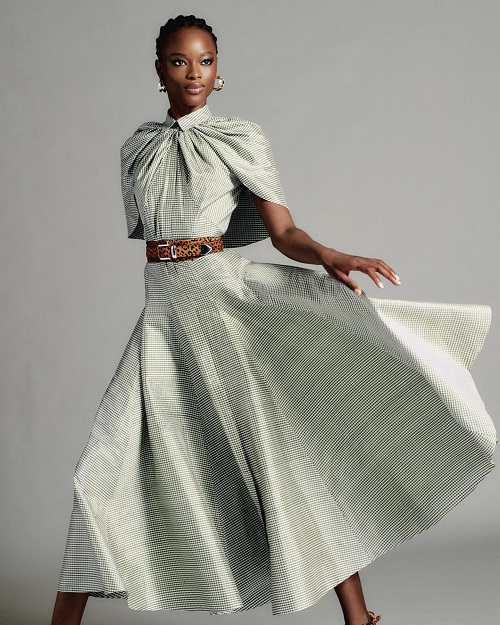 Mayowa Nicholas Fronts Brandon Maxwell's Pre-Spring Collection