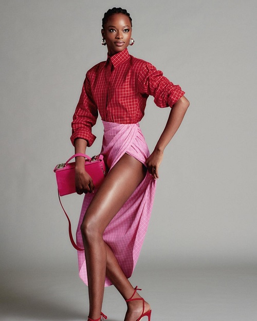 Mayowa Nicholas Fronts Brandon Maxwell's Pre-Spring Collection