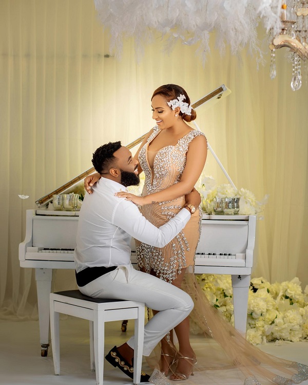 Juliet Ibrahim's Wedding Gown From Her Secret Wedding Is Beautiful