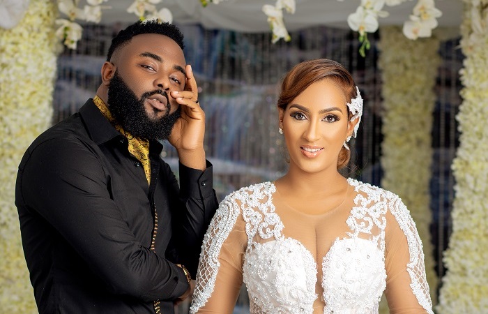 Juliet Ibrahim & VJ Adamz Flaunts The Debut Bridal Collection For TruFlair x Freshbydotun