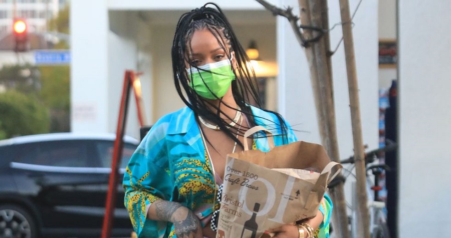 Rihanna Stuns in Hawaiian Shirt and Mini Skirt for a Quick Grocery Errand