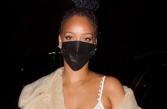 Rihanna Stepped Out in a White Slip Dress and Bomber Jacket for a Dinner