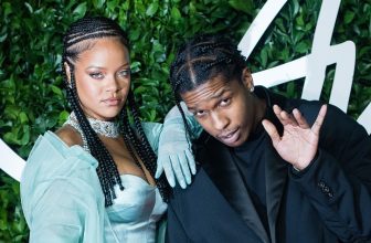 Rihanna and A$AP Rocky Twin in Matching Leather Outfits for a Dinner Date