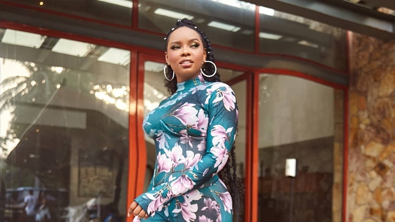 Yemi Alade Floral Catsuit