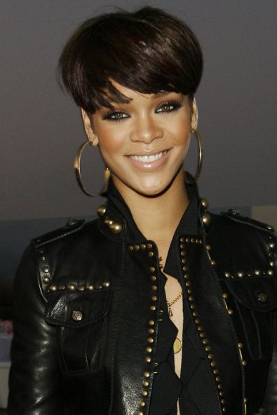 Rihanna Wearing Pixie Cut