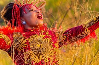 Yemi Alade Wearing Ankara Dress Rain Music Video