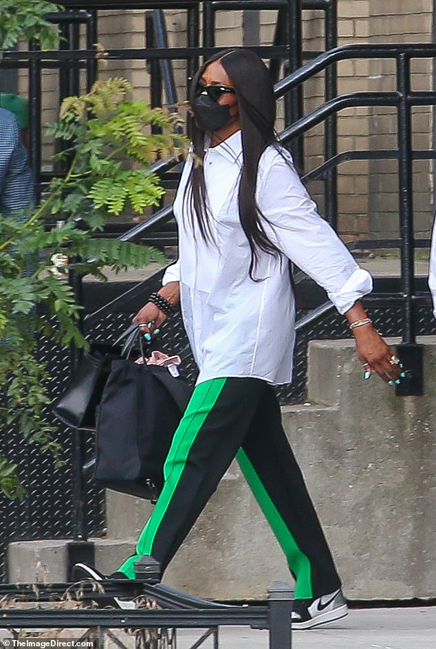 Naomi Campbell Took Her Baby For A Casual Walk For The First Time