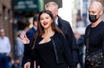 Selena Gomez Looks Chic in a Little Black Dress and Matching Barely-There Heels