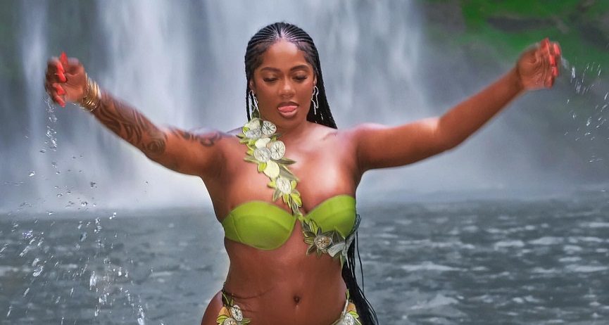 Tiwa Savage Sexy Andrea Iyamah Bikini Boti Waterfalls. 