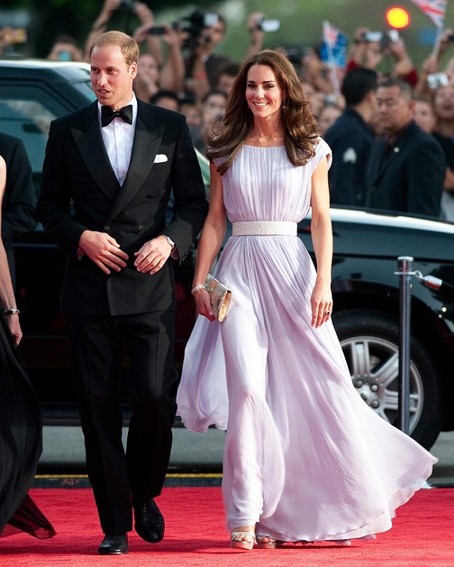Kate Middleton Alexander McQueen Lilac Gown 2011 