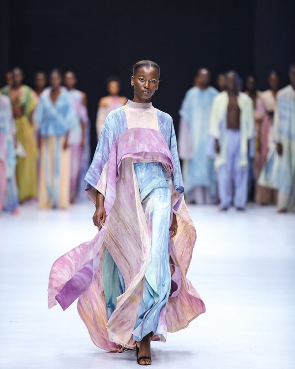 Model Walking The Catwalk For Sisiano During Lagos Fashion Week, 2019